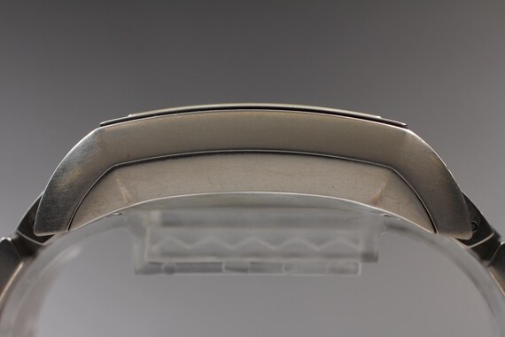 S size ORIS Rectangular 7622 Day Date Black Dial … - image 6