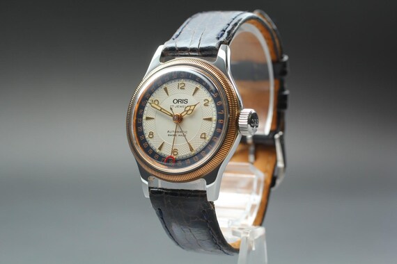 Oris big crown pointer date 7400b 32mm purple aut… - image 4