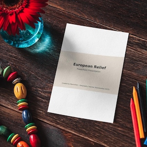 Presentación en PowerPoint sobre geografía europea: lección de apoyo para estudiantes de secundaria (hojas de trabajo en formato PPTX y PDF)