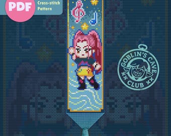 K-Pop Demon Hunters Cross Stitch Bookmark Pattern. Mira PDF Pattern.