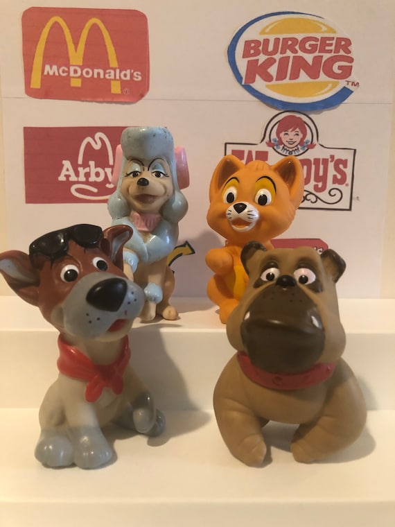 VTG 1988 Happy Meal Toys Disney Ensemble de marionnettes a doigt Oliver and Company Etsy France