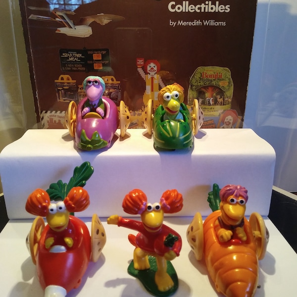 1988 McDonalds Fraggle Rock Complete Set  of 5 including Under 3