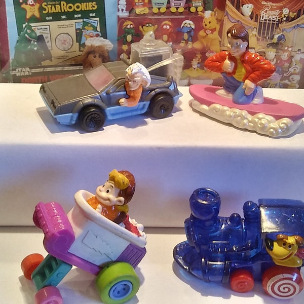 McDonalds 1992 Back to the Future Happy Meal Toys - Complete Set - Loose