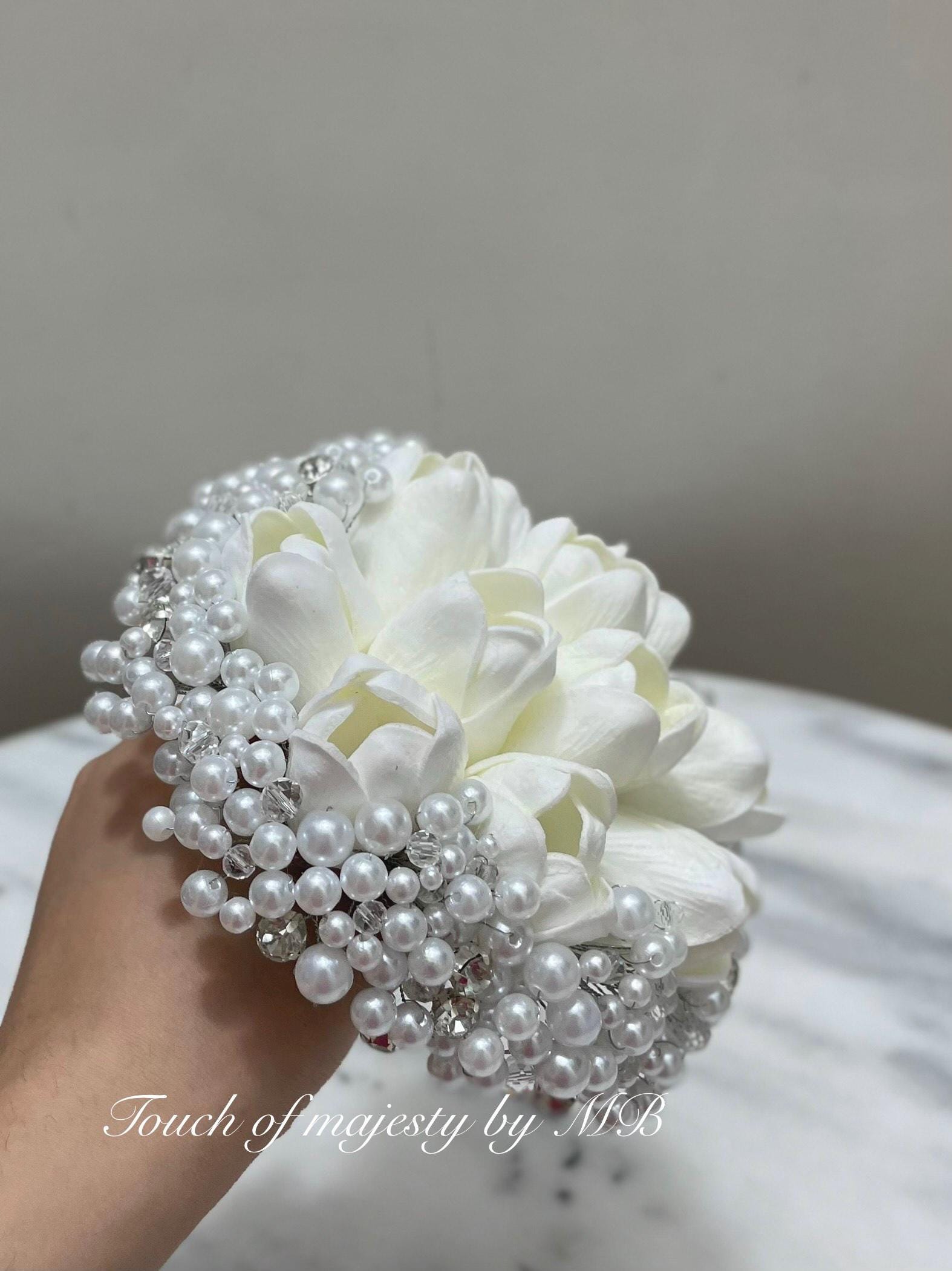 Ultnice - 100 pezzi di perline per mazzi di fiori, decorazioni per bouquet di nozze