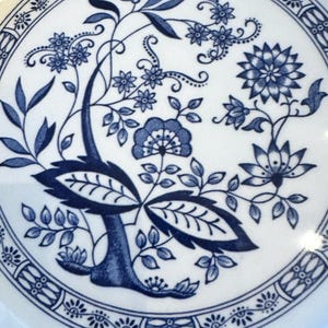 REDUCED Vintage Blue Heritage by Wedgwood BLUE ONION Dinner Plate 10&quot;