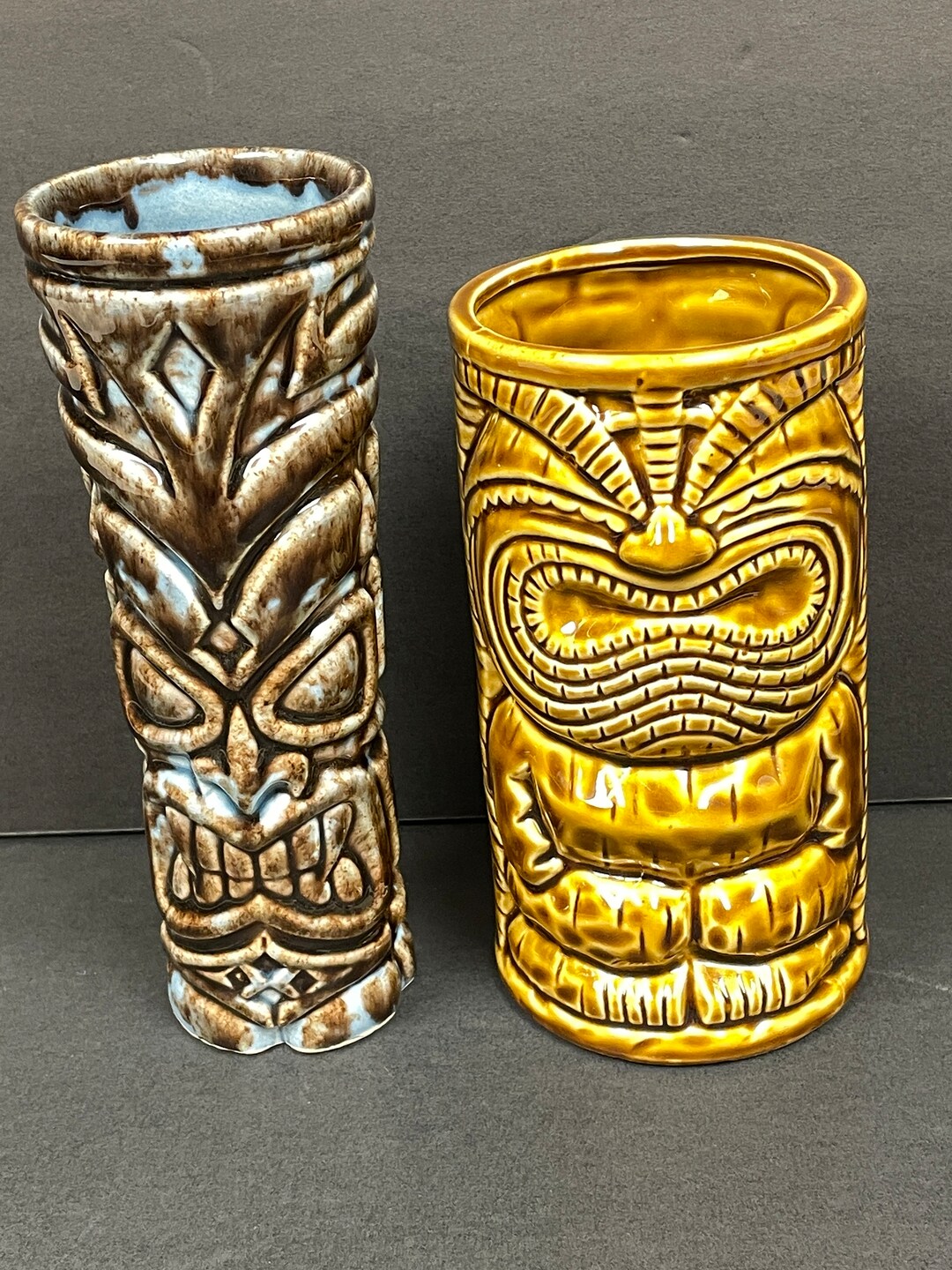 Sale Tiki Mugs Set of 2 Etsy