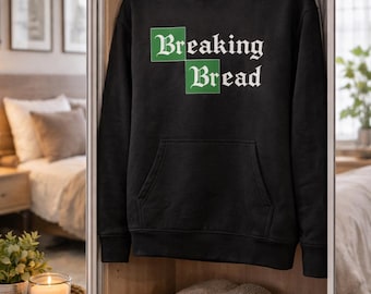 Sudadera con capucha para hombre / Partiendo el pan / Ropa informal