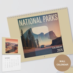 National Parks 2026 Wall Calendar | Scenic Adventure Planner