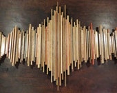 4ft Custom Sound Wave, Wood Soundwave Wall Sculpture, Audio Art, 5th Anniversary Gift