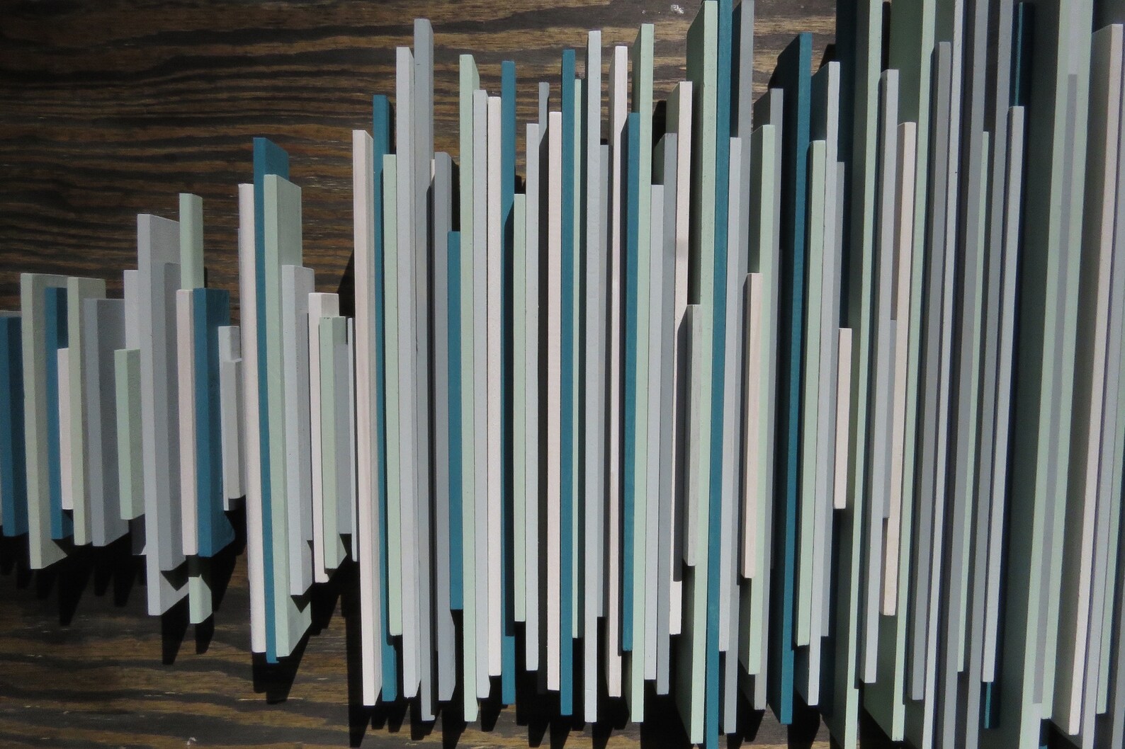 Let it be song sound wave art wood soundwave colorful wall etsy