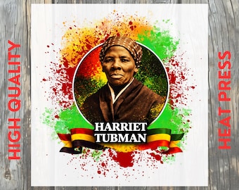 Harriet Tubman Black History Month Juneteenth DTF Transfer: Excellence Afro Pride Ready to Press