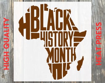 Black History Month Africa Map DTF Transfer: Juneteenth Black Culture Ready to Press