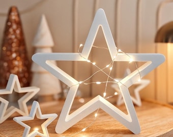 Star Lamp Decor – 3D Print File (STL + 3MF) | Hollow Star Light | Christmas Decoration | Digital Download + Commercial License