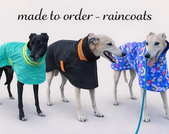 Impermeable para galgos - Talla mediana - Hecho a pedido