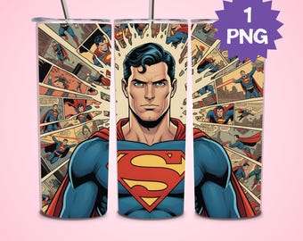 Comic Hero 20oz Tumbler, Super Hero Tumbler, Tumbler Wrap, 20oz Tumbler Wrap, Sublimeringsdesign, Digital nedladdning, Tumbler Sublimering