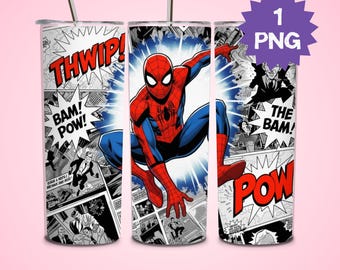Spiderman-glaspapper 20 oz Actionhjälte-glas sublimering tecknad figur glaspapper hjälte-glaspapper design barnglaspapper