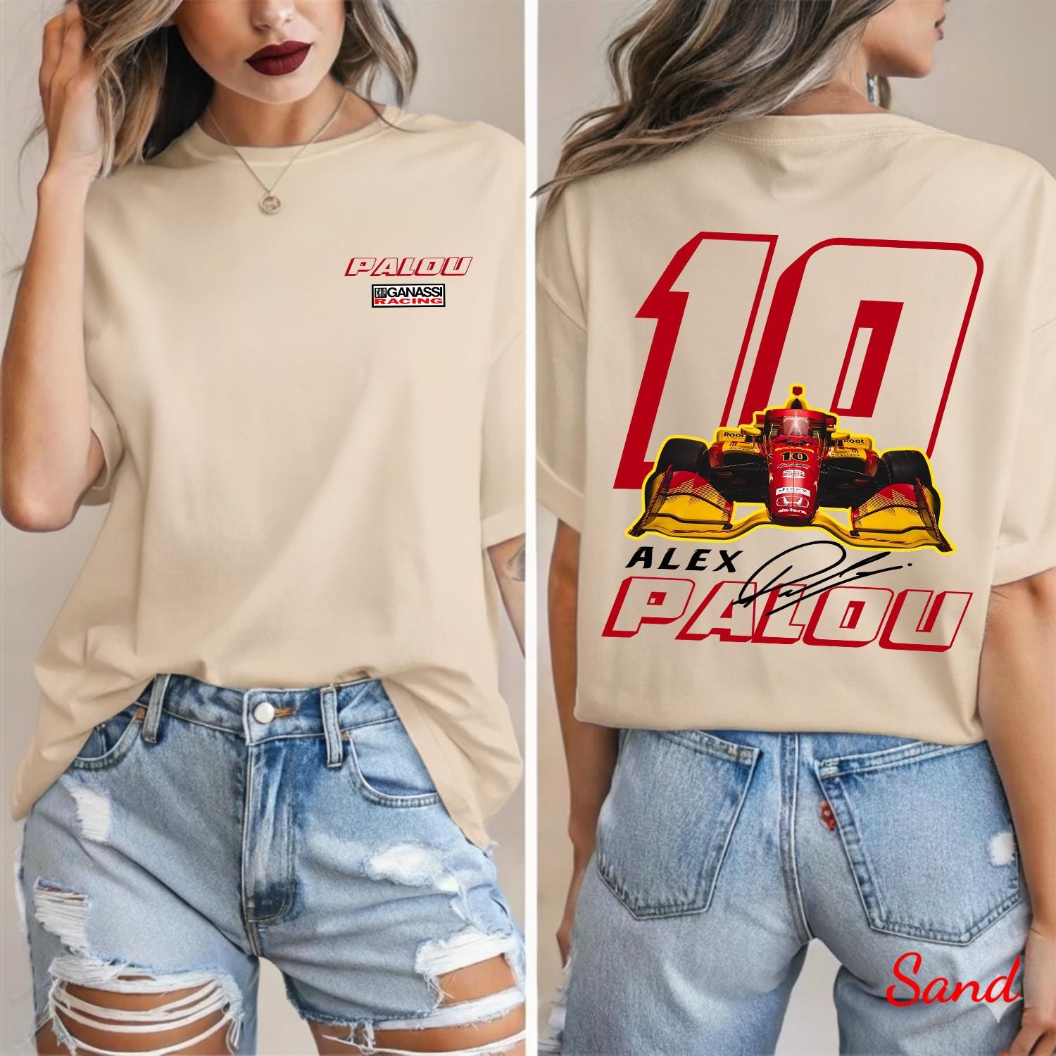 IndyCar Alex Palou Racing Shirt - Ganassi Nummer 10 Fahrer Fan Tee