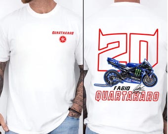 MotoGP Fabio Quartararo Racing Shirt – Rider Number 20 Motorcycle Fan Tee