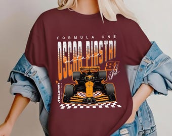 Oscar Piastri 81 McLaren F1 Shirt – Formula 1 Racing Car Tee for Fans