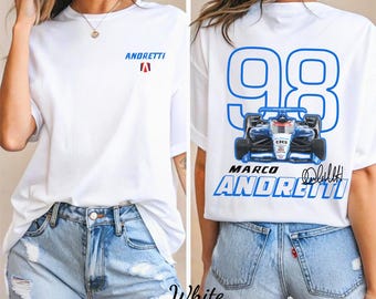 インディカー マルコ・アンドレッティ レーシングシャツ – ナンバー98 ドライバーファンTシャツ