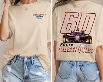 フェリックス・ローゼンクヴィスト #60 インディカー レーシング Tシャツ、インディカー マイヤー・シャンク ファン Tシャツ