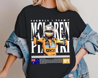 Oscar Piastri Victory Pose Shirt – McLaren F1 Racing Tee for Motorsport Fans