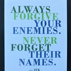 JFK Quote - tarjeta en blanco