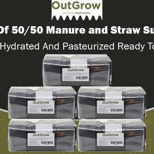 Pasteurized Straw and Horse Manure Mushroom Substrate (25 lbs)