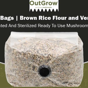 BRF BAGS | Brown Rice Flour Based Mushroom Substrate | 8oz Grow Bags