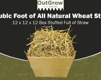 Wheat Straw 100% natural and additive free (1 cubic foot)