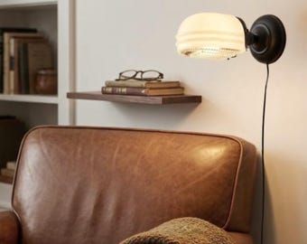 1950’s Mid Century Plug-In Wall Light Lamp