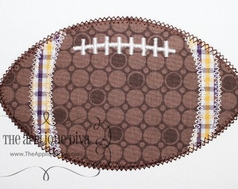 Fall Football Embroidery Design Machine Applique