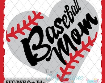 Baseball Mom SVG/DXF cutting file