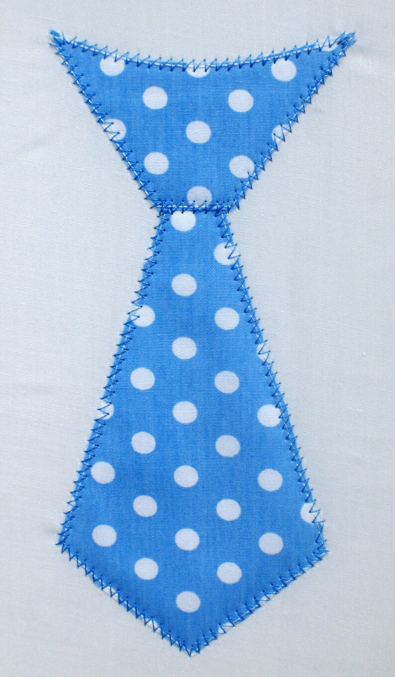 Tie zig zag and satin stitch embroidery design applique  etsy