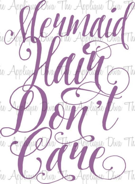 Download Mermaid Hair Don T Care Svg Dxf Cutting File Etsy