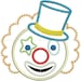 Circus Clown Digital Embroidery Design Machine Applique - Etsy