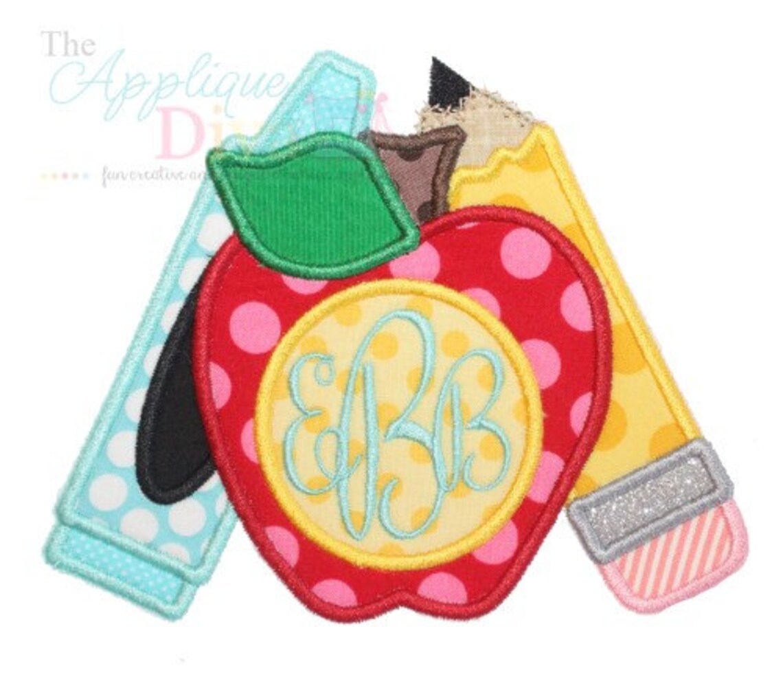 Pretty Simple Monogram Embroidery Font - Etsy