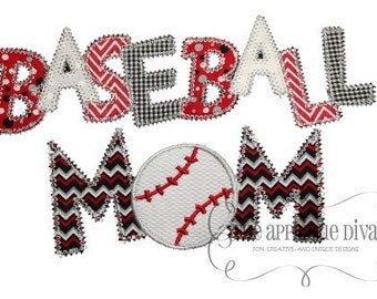 Summer Baseball Mom Digital Embroidery Design Machine Applique