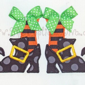 Witches Shoes Embroidery Design Machine Applique