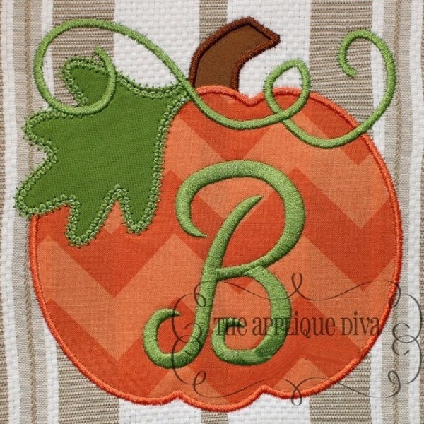 Fall Thanksgiving Great Pumpkin Digital Embroidery Design Machine Applique