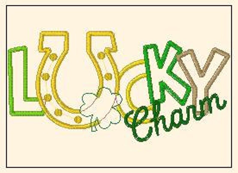Download St Patrick's Day Lucky Charm Digital Embroidery Design | Etsy