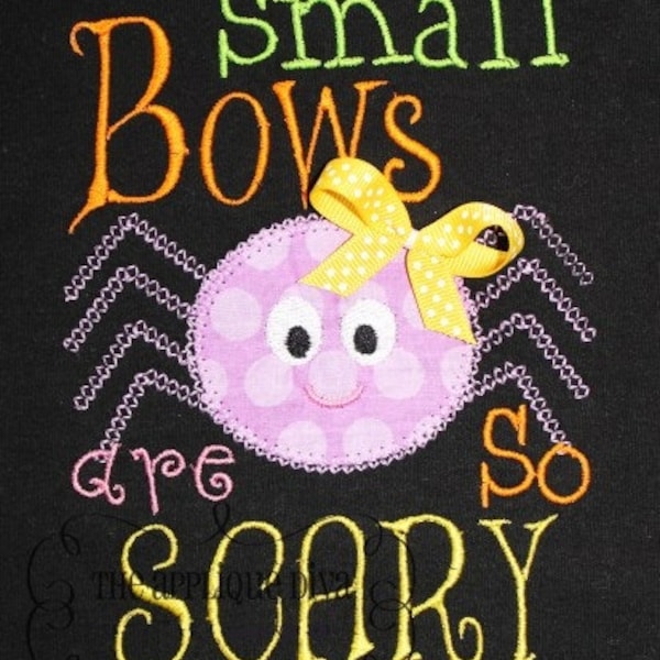 Halloween Small Bows are So Scary Digital Embroidery Design Machine Applique