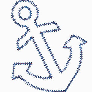 Anchor plus free Mini Embroidery Design Applique image 4