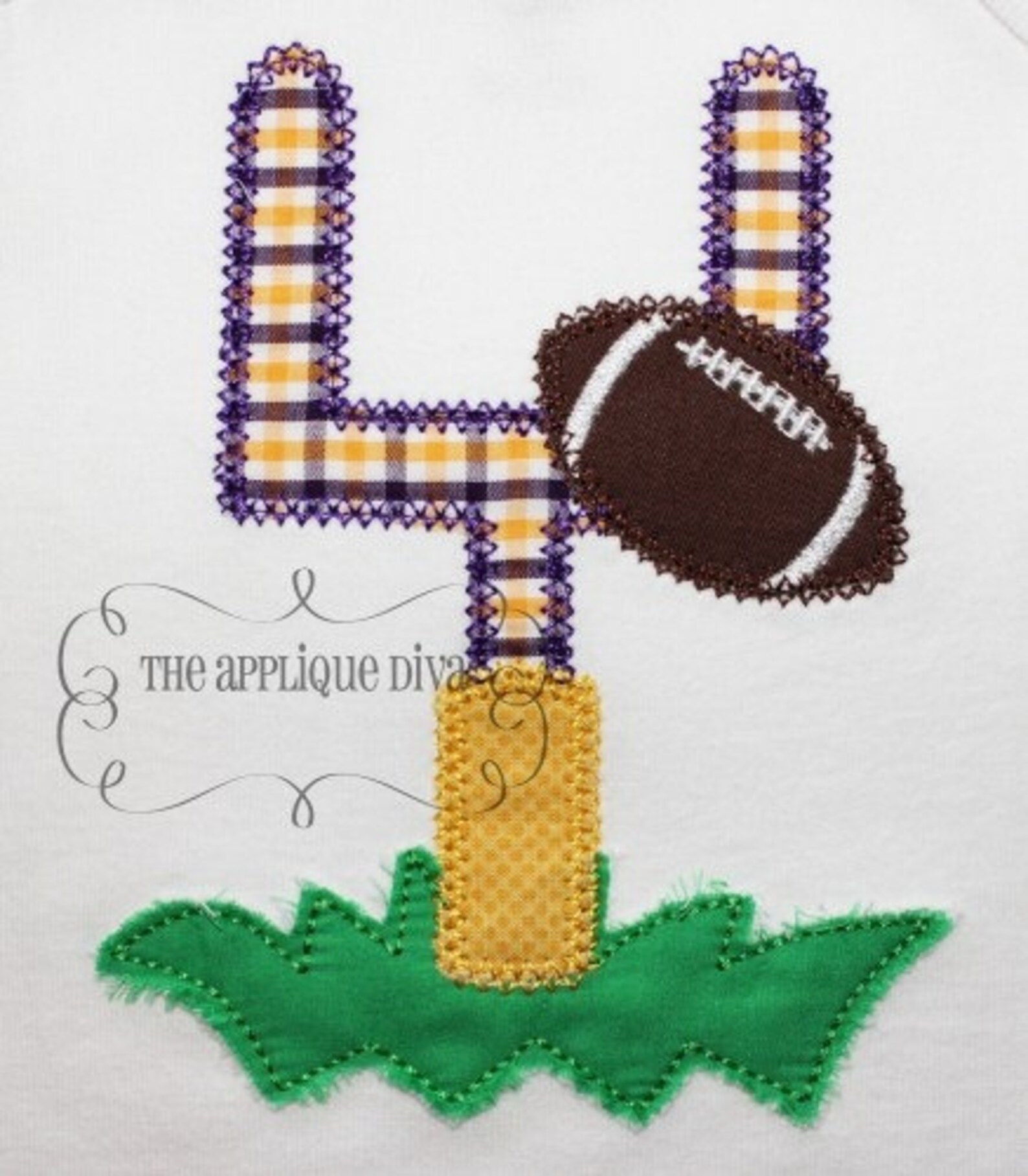 Fall Football Goal Post Embroidery Design Machine Applique - Etsy