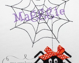 Halloween Spider Web Frame Digital Embroidery Design Machine Applique