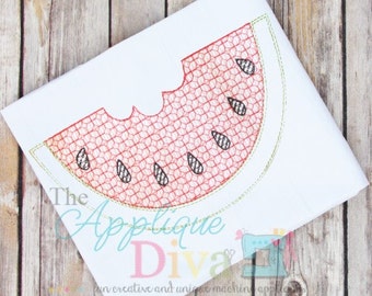Jahrgang Stitch Wassermelone digitale Stickerei Design Maschine Applique