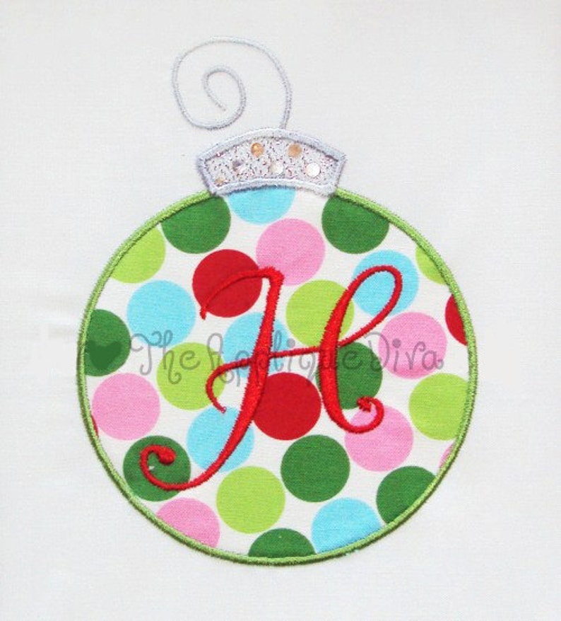 Christmas Ornament Embroidery Design Machine Applique Etsy