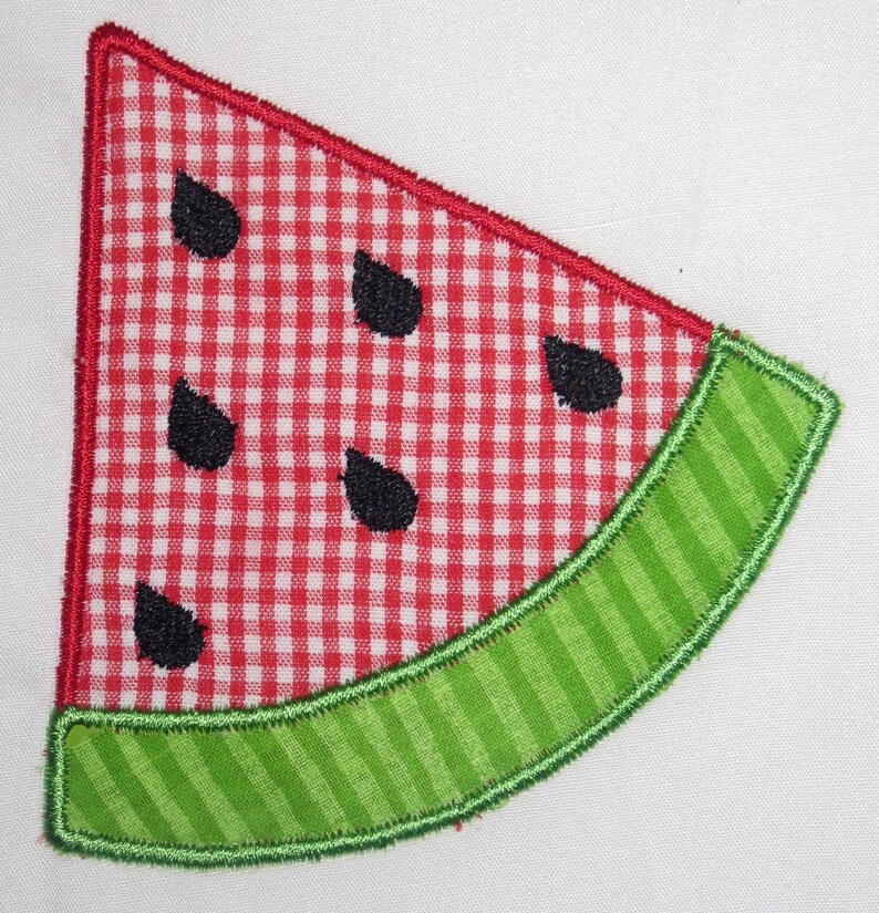 Summer watermelon slice embroidery design applique  etsy Summer watermelon slice embroidery design applique  etsy