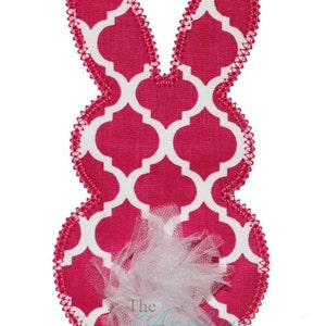 Easter Bunny Silhouette Digital Embroidery Design Machine Applique image 1