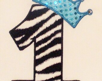 Princess Numbers 1 to 9 Embroidery Design Machine Applique Set